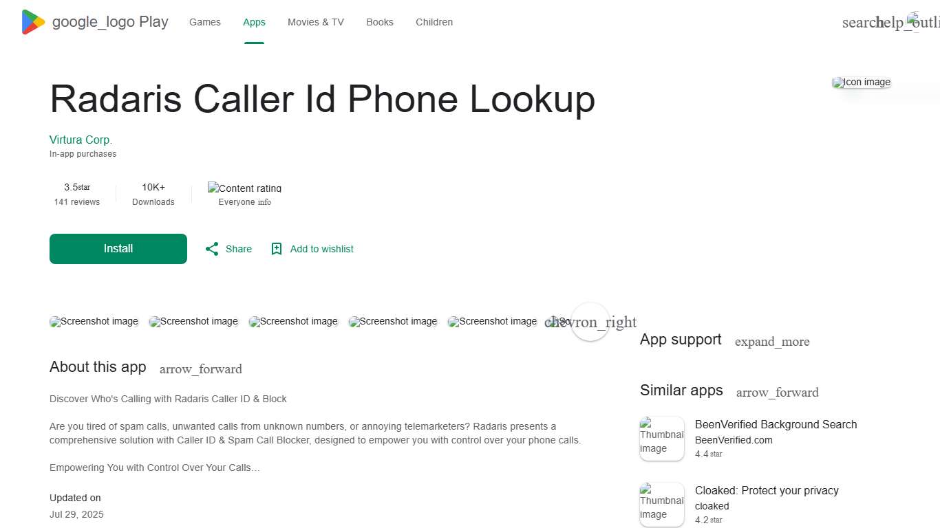 Radaris Caller Id Phone Lookup - Apps on Google Play